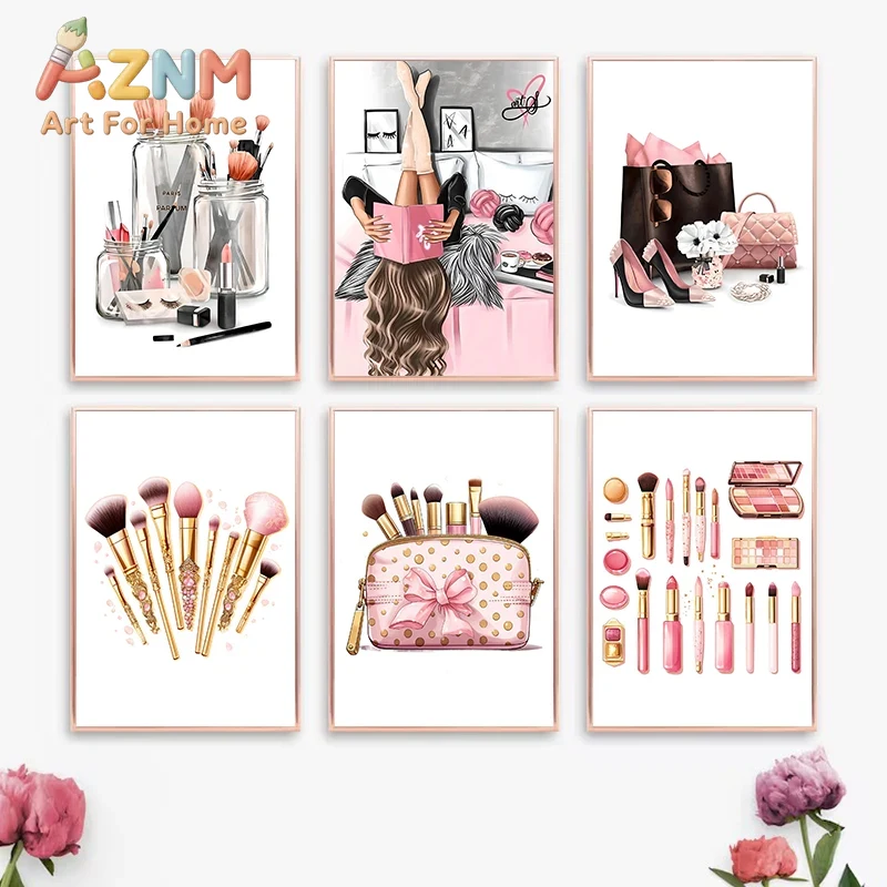 AZNM Fashion Pink Makeup Cosme - Beauty No Makeup ulasan dan harga