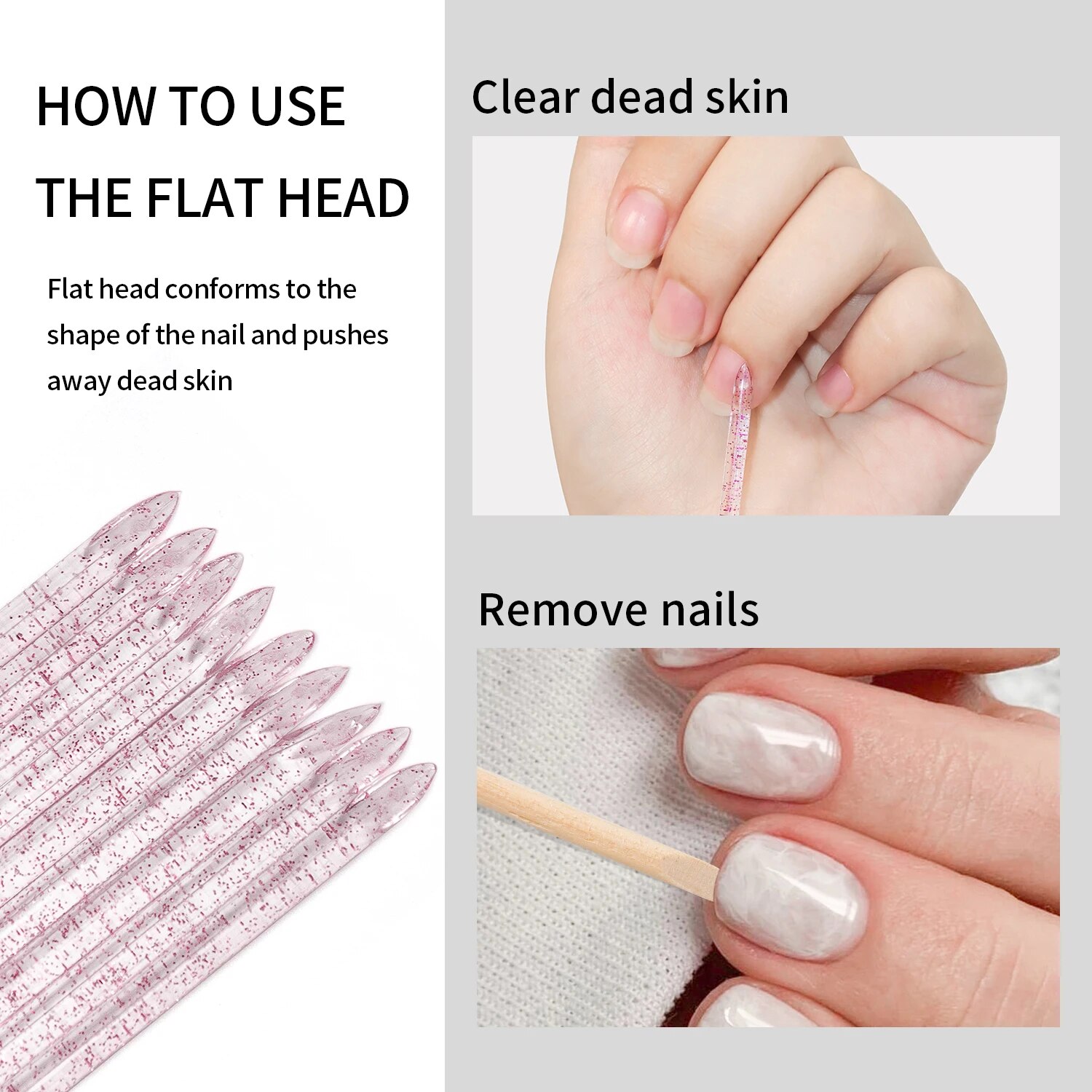 50 Pcs Nail Cuticle Pusher Cry - Contour Palette Stick ulasan dan harga