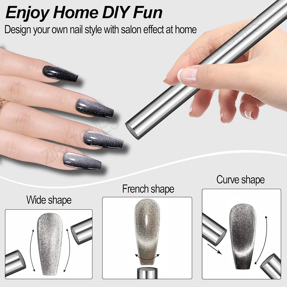 Cat Eye Nail Magnetic Stick, C - Contour Palette Stick ulasan dan harga